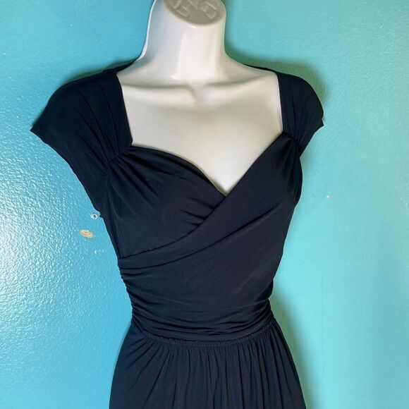 IRIE WASH Women’s Black Jersey Stretch Dress Size L Made in France Fits Size 8 - Picture 10 of 12